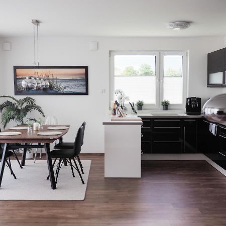 Moderne Ferienwohnung Mit Seeblick & Terrasse 96Qm Grossraeschen Dış mekan fotoğraf