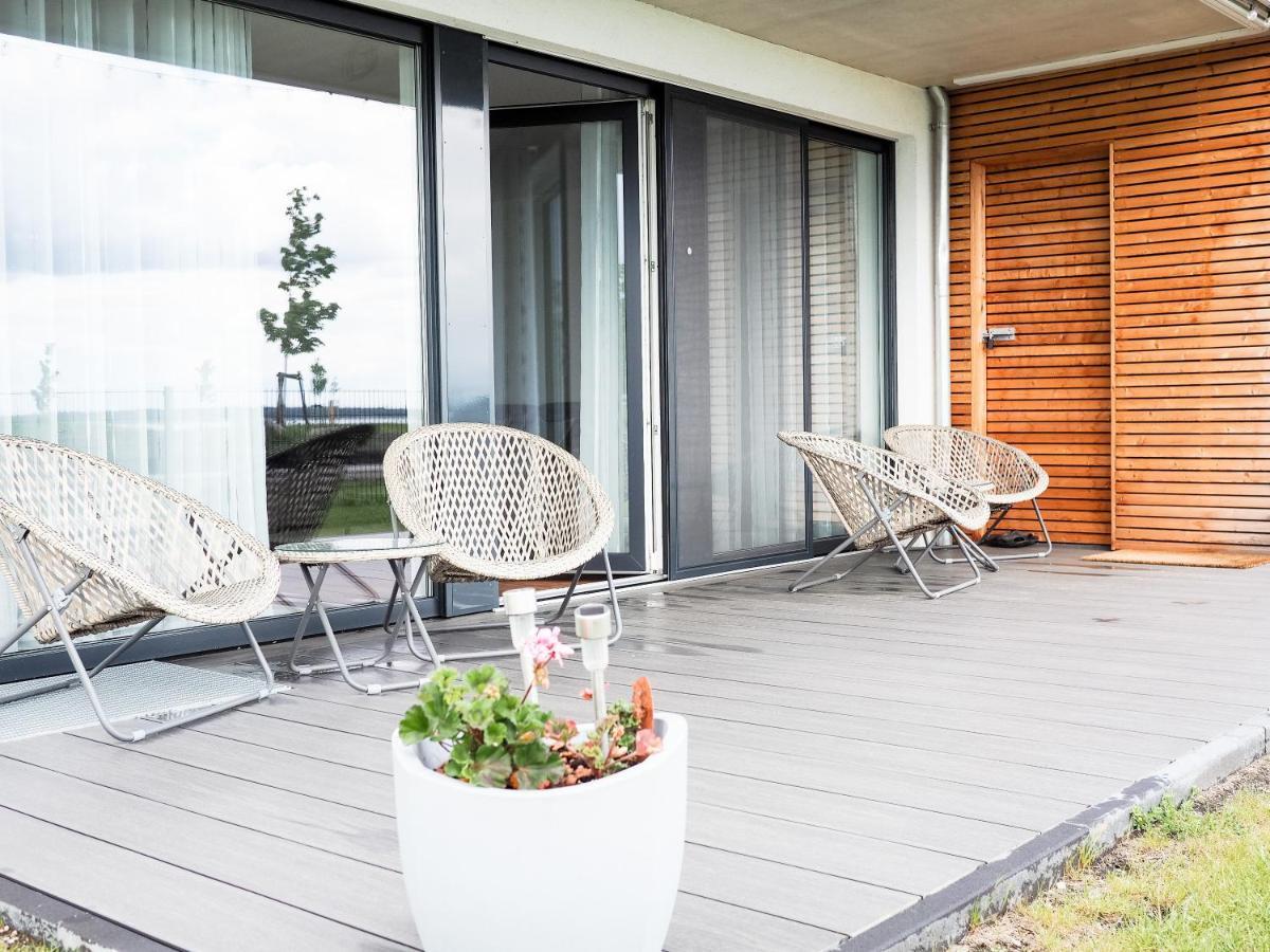 Moderne Ferienwohnung Mit Seeblick & Terrasse 96Qm Grossraeschen Dış mekan fotoğraf