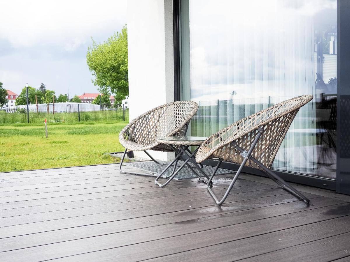 Moderne Ferienwohnung Mit Seeblick & Terrasse 96Qm Grossraeschen Dış mekan fotoğraf